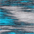 Bowery Hill 72 x 108 in Abstract Olefin Area Rug in Turquoise/Gray