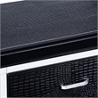 Bowery Hill Solid Wood 2-Drawer Nightstand in Black