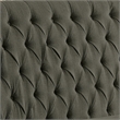 Bowery Hill Transitional Fabric Tufted Loveseat Bench in Gray