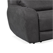 Bowery Hill L-Shaped Power Reclining Sectional with USB Ports in Gray
