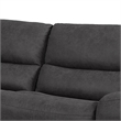 Bowery Hill L-Shaped Power Reclining Sectional with USB Ports in Gray