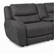 Bowery Hill L-Shaped Power Reclining Sectional with USB Ports in Gray