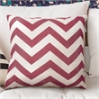 Bowery Hill Fabric Chevron Throw Pillows Set of 2 in Red Pattern