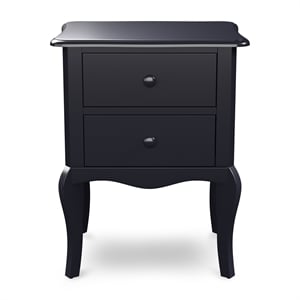 Bowery Hill Traditional Wood 2-Drawer Nightstand in Blue