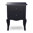 Bowery Hill Traditional Wood 2-Drawer Nightstand in Blue