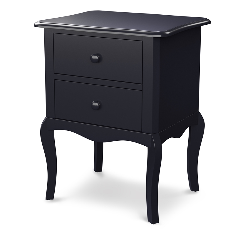 Bowery Hill Traditional Wood 2-Drawer Nightstand in Blue