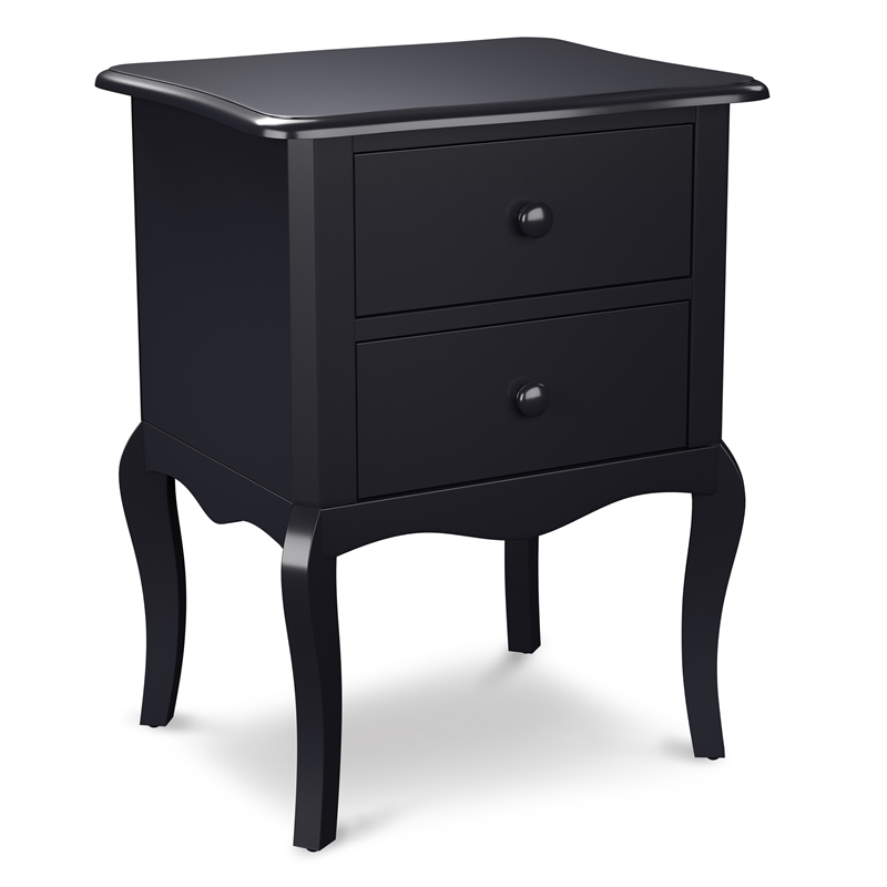 Bowery Hill Traditional Wood 2-Drawer Nightstand in Blue
