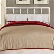 Bowery Hill Full/Queen Faux Leather Spindle Headboard in White