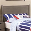 Bowery Hill Solid Wood Full Platform Bed in Gray with Turned Legs