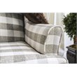 Bowery Hill Transitional Fabric Accent Chair in Light Gray