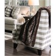 Bowery Hill Transitional Fabric Accent Chair in Light Gray