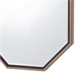 Bowery Hill Octagon Metal Wall Mirror in Champagne Gold