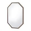 Bowery Hill Octagon Metal Wall Mirror in Champagne Gold