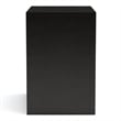 Bowery Hill Solid Wood 3-Drawer Nightstand in Black Finish