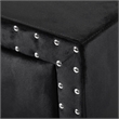 Bowery Hill Upholstered Queen Black Bedroom Set with Storage and LED Lights