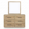 Bowery Hill Solid Wood Queen 4-Piece Bedroom Set in Natural Finish