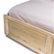 Bowery Hill Queen Panel Bed in Solid Wood Natural Finish