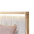 Bowery Hill Queen Panel Bed in Solid Wood Natural Finish