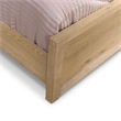Bowery Hill Queen Panel Bed in Solid Wood Natural Finish