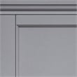 Bowery Hill Transitional Queen Bed with Drawers in Cool Gray Finish