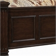 Bowery Hill Solid Wood Queen Panel Bed in Dark Walnut