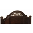 Bowery Hill Solid Wood Queen Panel Bed in Dark Walnut