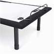 Bowery Hill Adjustable Twin XL Metal Bed Frame in Black