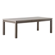 Bowery Hill Wood Two-Tone Dining Table in Gray and Stone Gray Finish