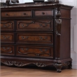 Bowery Hill 9-Drawer Solid Wood Dresser in Dark Cherry Finish