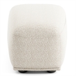 Bowery Hill Boucle Trapezoid Ottoman in Beige
