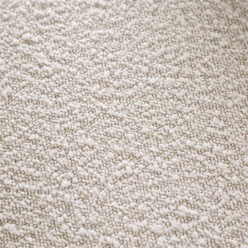 Bowery Hill Boucle Trapezoid Ottoman in Beige