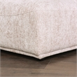 Bowery Hill Chenille Trapezoid Ottoman in Light Brown