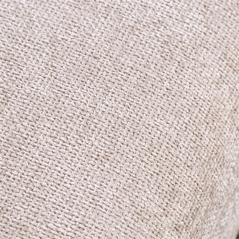 Bowery Hill Chenille Trapezoid Ottoman in Light Brown