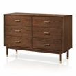 Bowery Hill Solid Wood Full 4-Piece Bedroom Set in Walnut