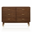Bowery Hill Solid Wood Full 4-Piece Bedroom Set in Walnut