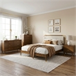 Bowery Hill Solid Wood Full 4-Piece Bedroom Set in Walnut