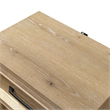 Bowery Hill Solid Wood Queen 3-Piece Bedroom Set in Natural Finish