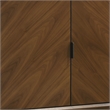 Bowery Hill 8-Cabinet Server in Walnut Rubberwood with Mid-Century Modern Style