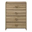 Bowery Hill 4-Drawer Chest in Dusty Oak Finish with Dovetail Detail