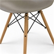 Bowery Hill Mid-Century Modern Plastic Dining Side Chairs Set of 2