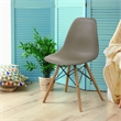 Bowery Hill Mid-Century Modern Plastic Dining Side Chairs Set of 2