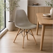 Bowery Hill Mid-Century Modern Plastic Dining Side Chairs Set of 2