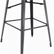 Bowery Hill 26-Inch Metal Bar Stool in Gunmetal (Set of 2)