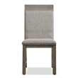 Bowery Hill 7-Piece Wood Dining Table Set in Grey and Stone Grey