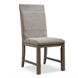 Bowery Hill 7-Piece Wood Dining Table Set in Grey and Stone Grey