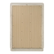 Bowery Hill Modern Solid Rubberwood 5-Drawer Chest in Dusty Gray