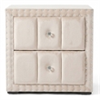 Bowery Hill Beige Fabric Upholstered Full 2-Piece Bedroom Set with LED