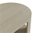 Bowery Hill Wood Oval 1-Shelf Cocktail Table in Oak Finish