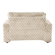 Bowery Hill Modern 2-Arm Taupe Oversized Chaise with Storage Pocket