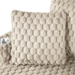 Bowery Hill Modern 2-Arm Taupe Oversized Chaise with Storage Pocket